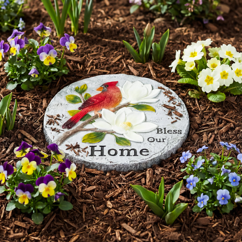 Pierre de jardin «Bless Our Home»