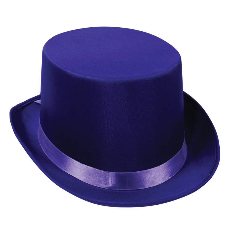Chapeau supérieur satiné élégant - paquet de 6, Mauve