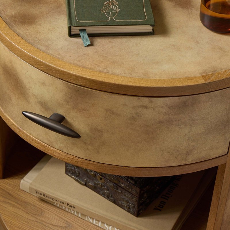 1 - Drawer Solid Wood Nightstand