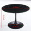 (Table en marbre noir), table de salle à manger moderne, table de salle à manger, plateau en panneau de fibres à densité moyenne et table tulipe ronde en acier, table de cuisine, table basse Mid-Century pour salon 24 pouces, table de salle à manger ovale-1764863126-1768453304-1769020682