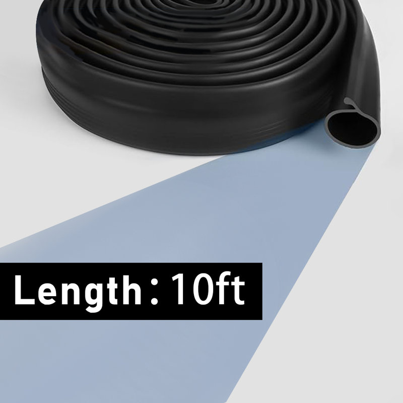 10Ft Type D Rubber Garage Door Seal Durable Rubber Weatherstripping Suitable For Underground Garages And Bunkers