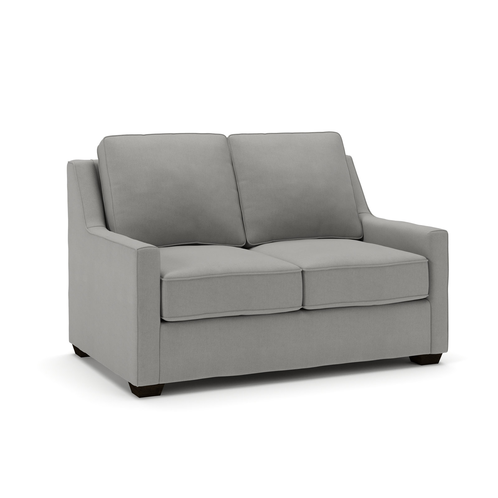 Gemi 56.5'' Upholstered Sofa, Bayou Light Gray Canvas