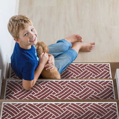 Tapis de marche intérieur antidérapant 9 po x 28 po Sisal Design - 70% coton