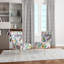 Chaise d'appoint rembourrée multicolore à motif cachemire floral