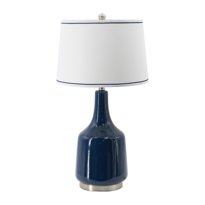 Lampe de table bleue 28 po