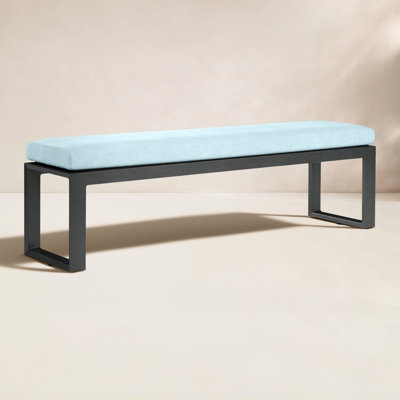 Georgie 72.01'' Aluminum Outdoor Bench