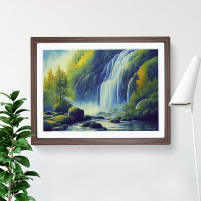 Lush Waterfall Vol.4 1 Piece Single Picture Frame Painting