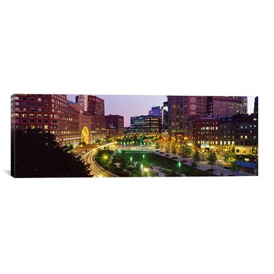 Buildings in a city, Atlantic Avenue, Wharf District, Boston, Suffolk County, Massachusetts, USA 2010 - Wrapped Canvas Photographic Print -  East Urban Home, EASU3972 34072092