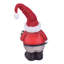 The Holiday Aisle® 234A5FC8072A414CBFAB7CC58BFA8DC7 Père Noël rouge / chapeau rouge et cadeau et lumière, rouge / blanc / brun