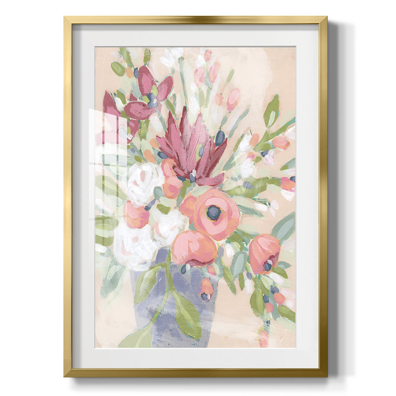 Gravure sur grès II - toile tendue avec châssis, H 28,5 po x l 20,5 po, Doré