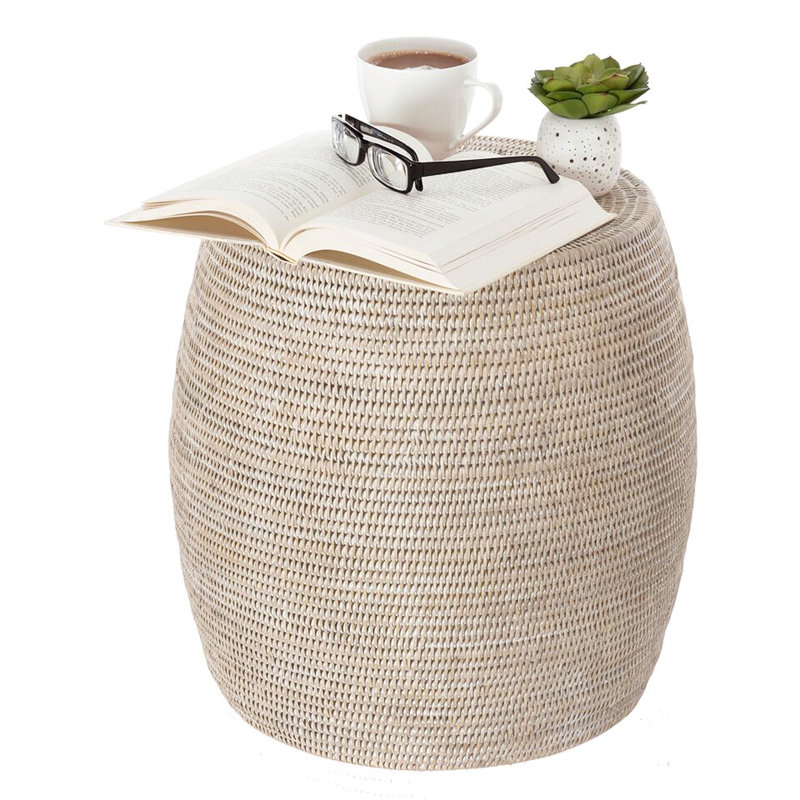 Tabouret d'appoint Everard, Blanc