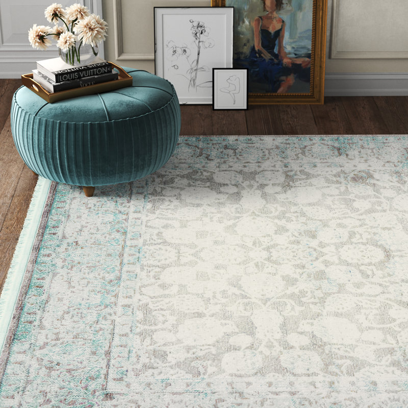 Teadora Oriental Indoor Rug, Rectangle 4'1" x 6'1"