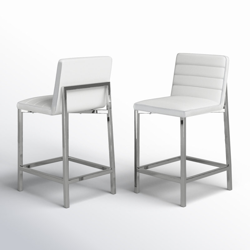 Misa Bar & Counter Stool, Counter Stool (26" Seat Height), White