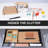 Large Under Desk Mounted Sliding Drawer With Bamboo Tray And 60 Degree Tilt Panel To Pull Out, 22'' Long & 13'' Deep Large Storage Organizer For Sit Stand Workstation