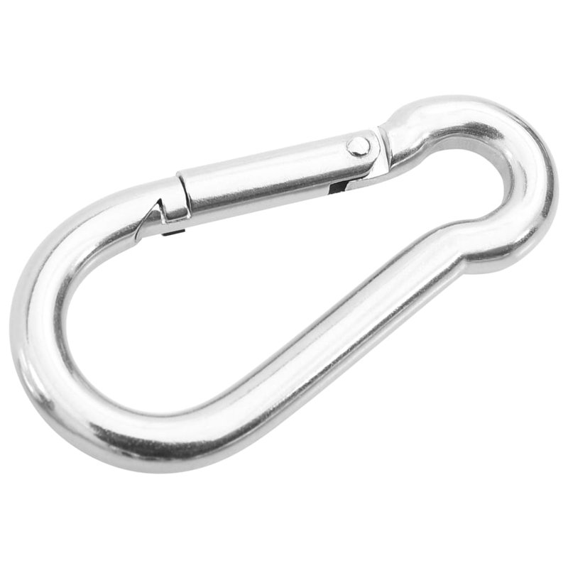 Quincaillerie VidaXL en acier inoxydable argenté, 3,1 po x 2,0 po