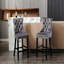 Original Product Name: Contemporary Velvet Upholstered Barstools With Button Tufted Decoration And Wooden Legs-1891243256-1899315666