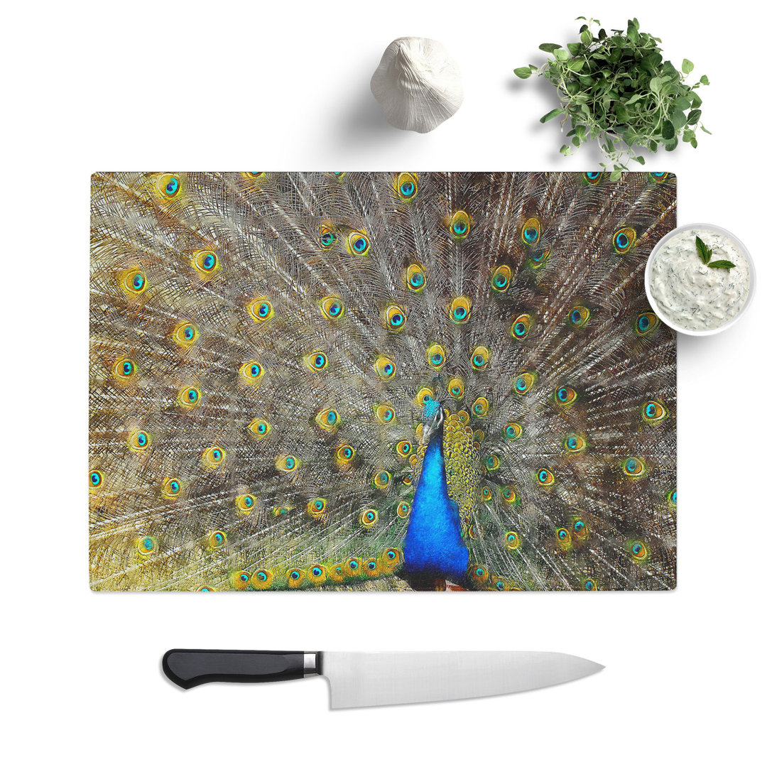 Peacock Vol.1 Painting Chopping Board
