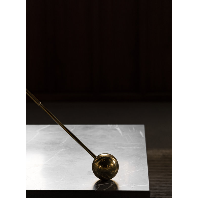Interconnect Candlestick, Brushed Brass, 16.3" H x 27.6" W x 5.1" D