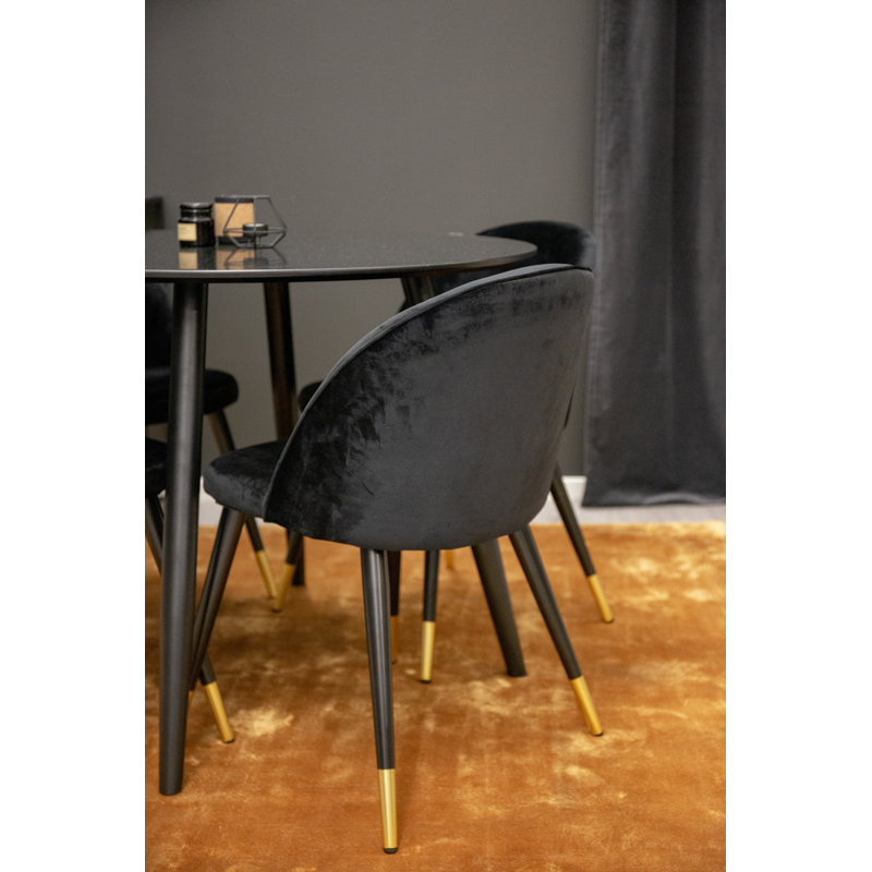 Micheal 4 - Person Dining Set, Black