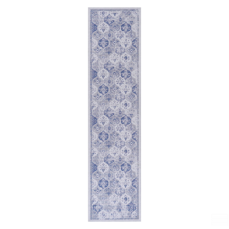 2'6''X10' Runner, Washable Rug, Low-Pile, Non-Slip, Non-Shedding, Foldable, Kid & Pet Friendly