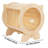 Felike Solid Wood Open Cat House with Hanging Plush Ball