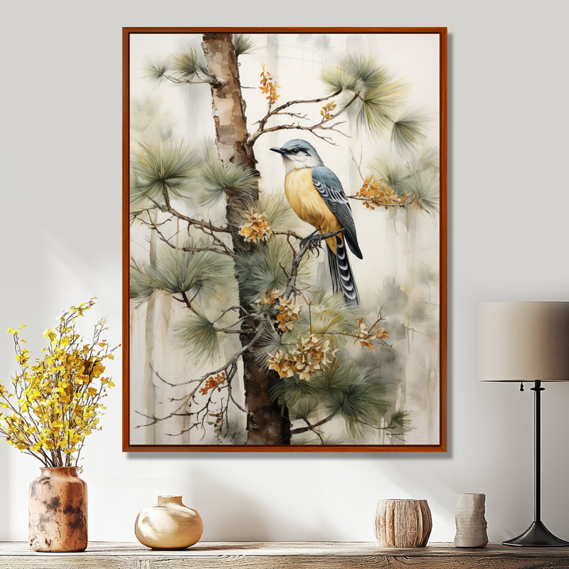 Forest Minimalism Guardians III - Animals Wall Decor, 32" H x 16" W x 1" D, Brown Floater Framed
