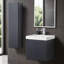 Meuble-lavabo flottant avec lavabo et armoire latérale 20 po Loften-87851278