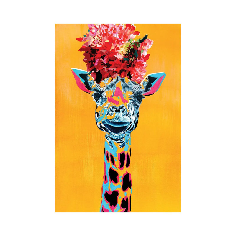 Giraffe 1 Piece Wall Art on Canvas, 101.6 cm H x 66.04 cm W x 1.91 cm D, Canvas