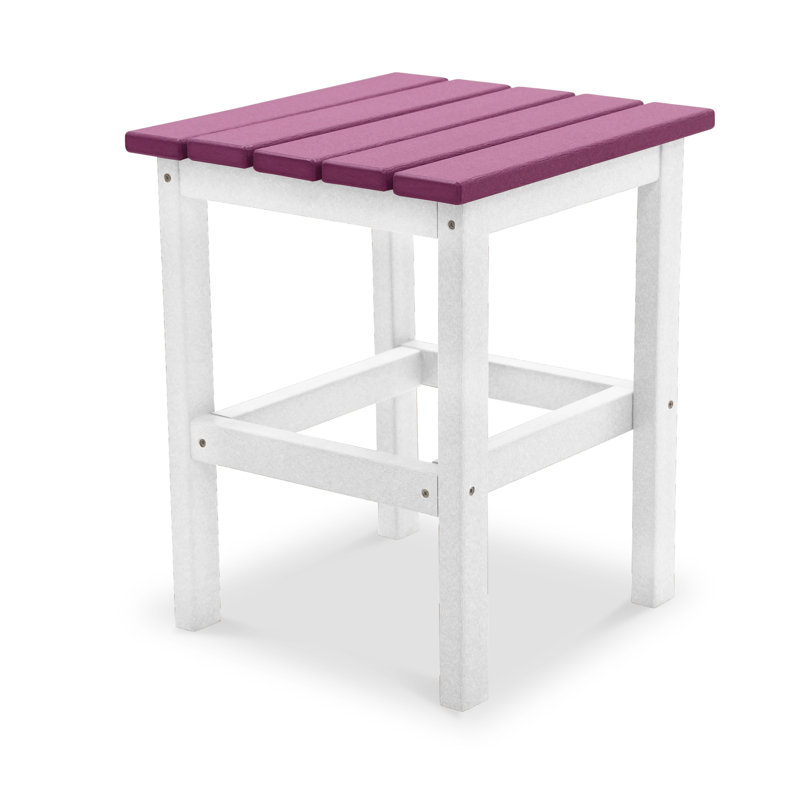 Table d'appoint Leighton, Blanc / lilas