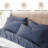 Southshore Fine Linens Vilano Springs Extra Deep Pocket 4-Piece Sheet Set, Ultra Soft Double-Brushed 110 GSM Microfiber Bedding, 21-Inch Deep Pocket, 2 Pillowcases, Twin XL, Dark Blue-86340229-86340234