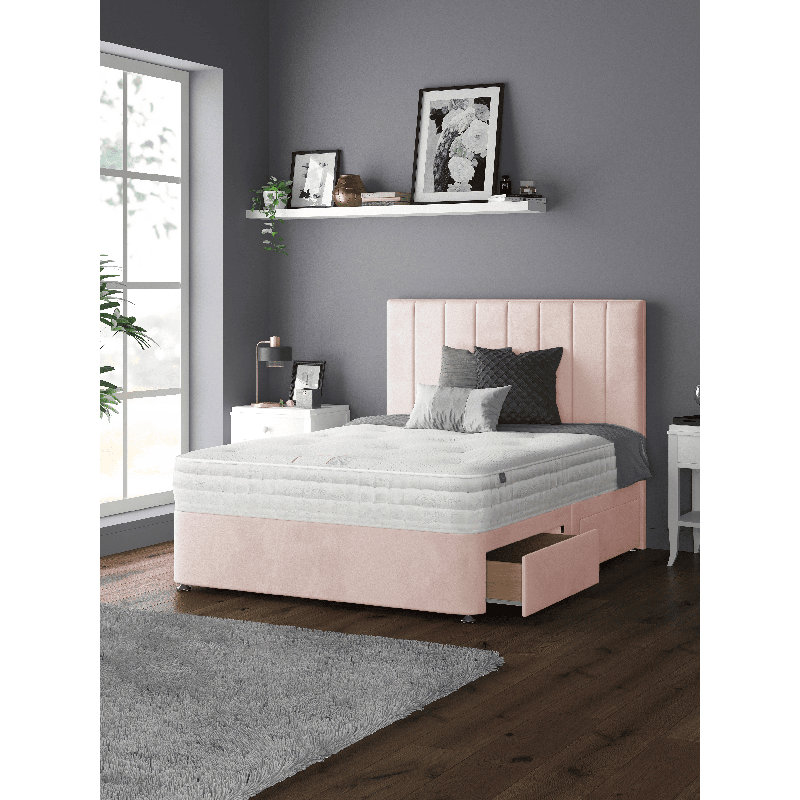 Hedley Upholstered Headboard, Double (4'6), Pink