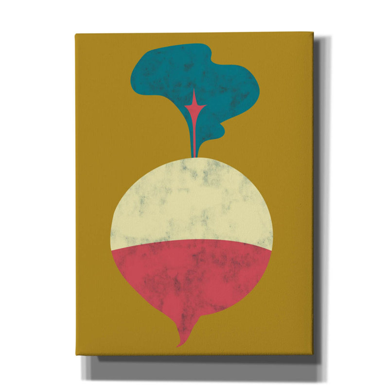  «Veggie Party 8» par Chariklia Zarris, art mural sur toile, 40 po x 54 po, H 54 po x l 40 po