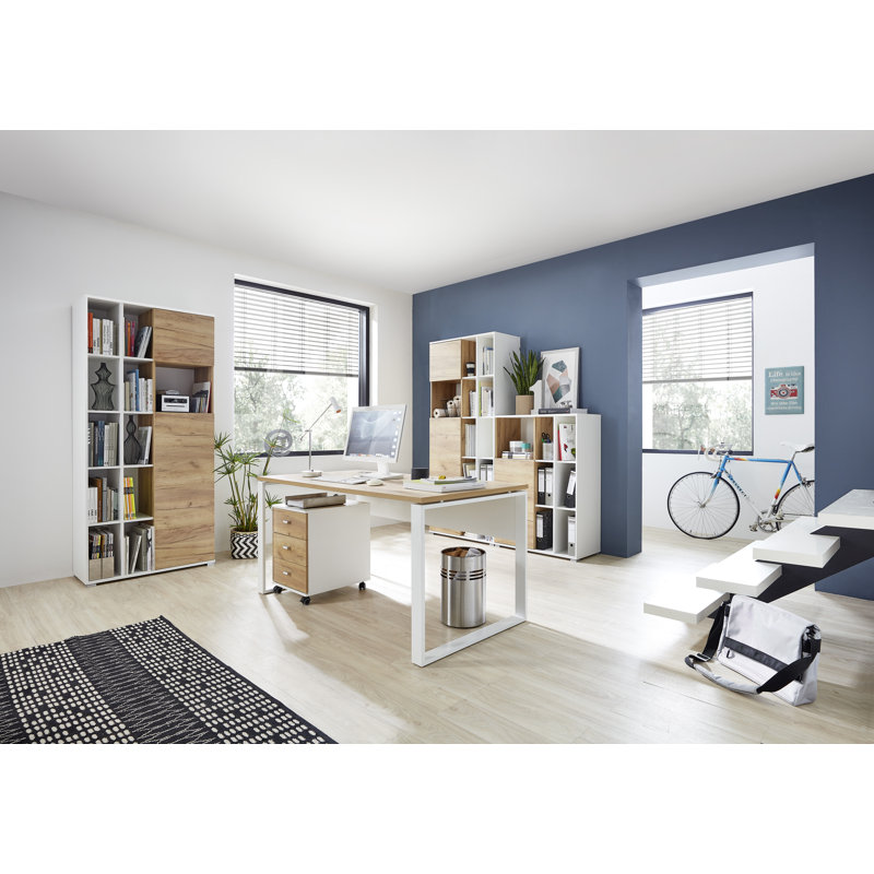 5 Piece Writing Desk Office Set