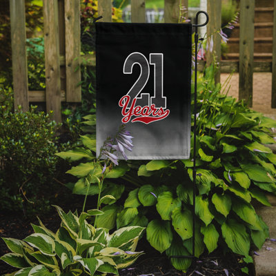 Double Sided 15 in. H x 11 in. W Polyester Garden flag