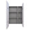 Recessed Frameless Dual Door Medicine Cabinet with Adjustable Shelves