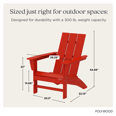 POLYWOOD Modern Adirondack Chair