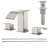8 inch Widespread Double Handle Waterfall Bathroom Sink Faucet with Pop Up Drain-98448267