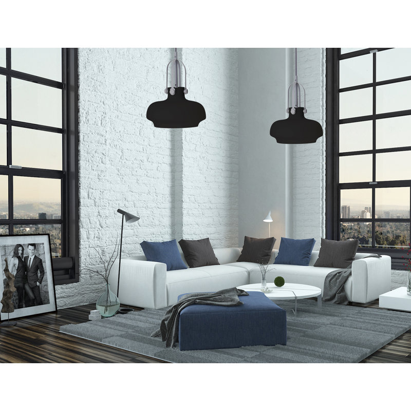 Comfort 1 - Light Grey Dome Pendant