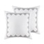 Housse de couette en coton très grand - texture chenille, imprimé, 4 coins de cravate intérieurs, mini literie douillette avec motifs géométriques, 2 taies décoratives, matériaux non nocifs-120218224-120218228