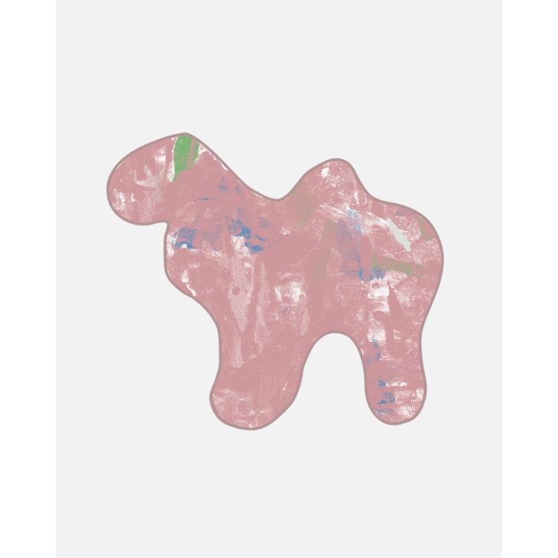 Camel Animal Cracker, Wood, Pink