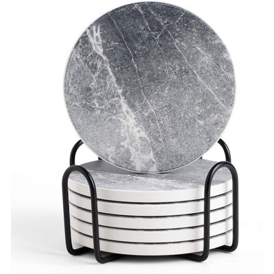 Ensemble de 6 sous-verres absorbants Coasters for Drinks