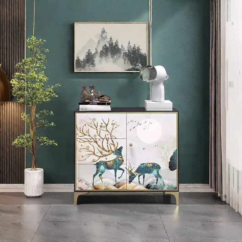Modern home storage accent cabinet.