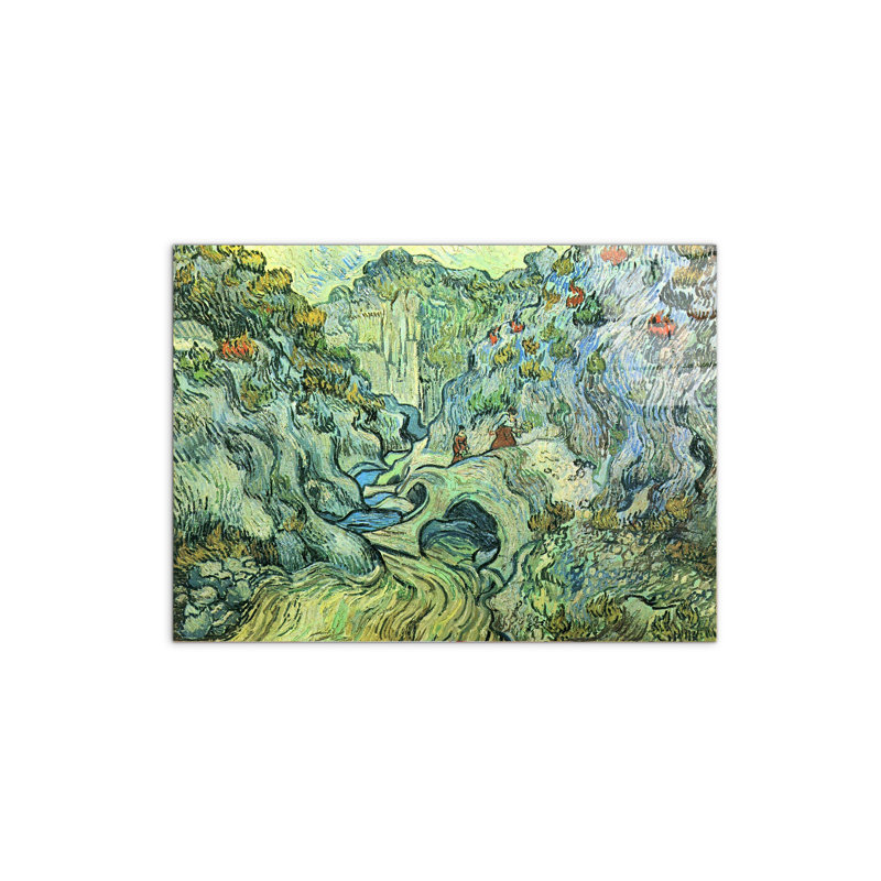 The Ravine by Van Gogh Vincent 57cm H X 76cm W CrystalArt Material Acrylic Glass Effect, Frameless Panel Lightweight Ready to Hang