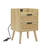 Rattan Nightstand With Socket Side Table Natural Handmade Rattan, Set Of 1 Or 2