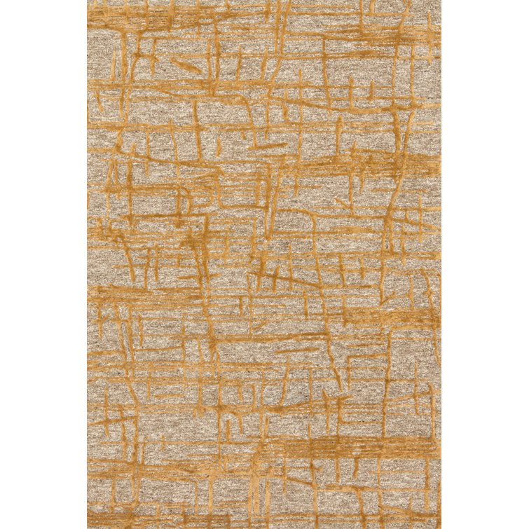 Rusch Hand-Tufted Gold Area Rug