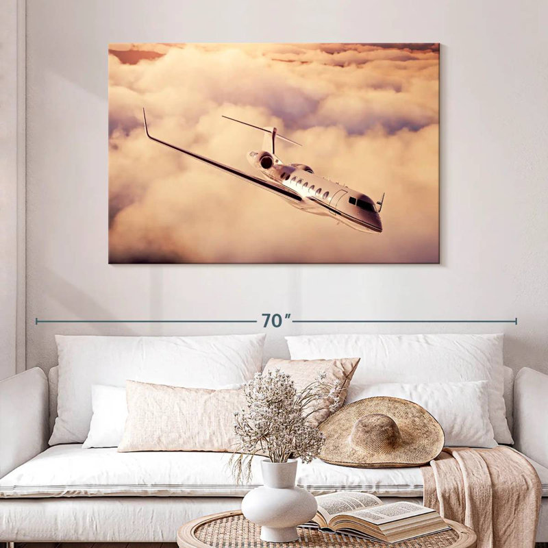 Mehar Luxury Private Jet, 32" H x 48" W
