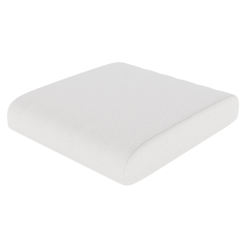 Sunbrella® Outdoor Ottoman Cushion, Canvas Natural Sunbrella® Canvas, 4" H x 22" W x 20" D