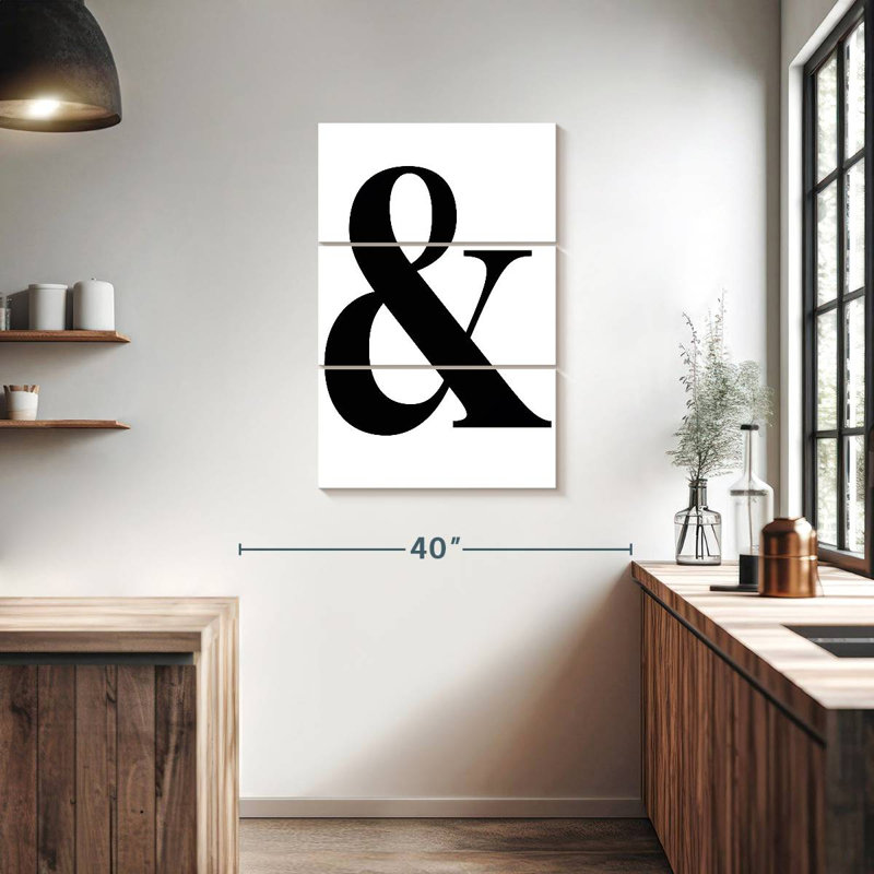 Tergel Minimalist Ampersand, 38" H x 24" W