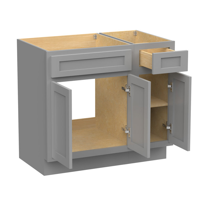 36 base de meuble-lavabo simple seulement, Gris