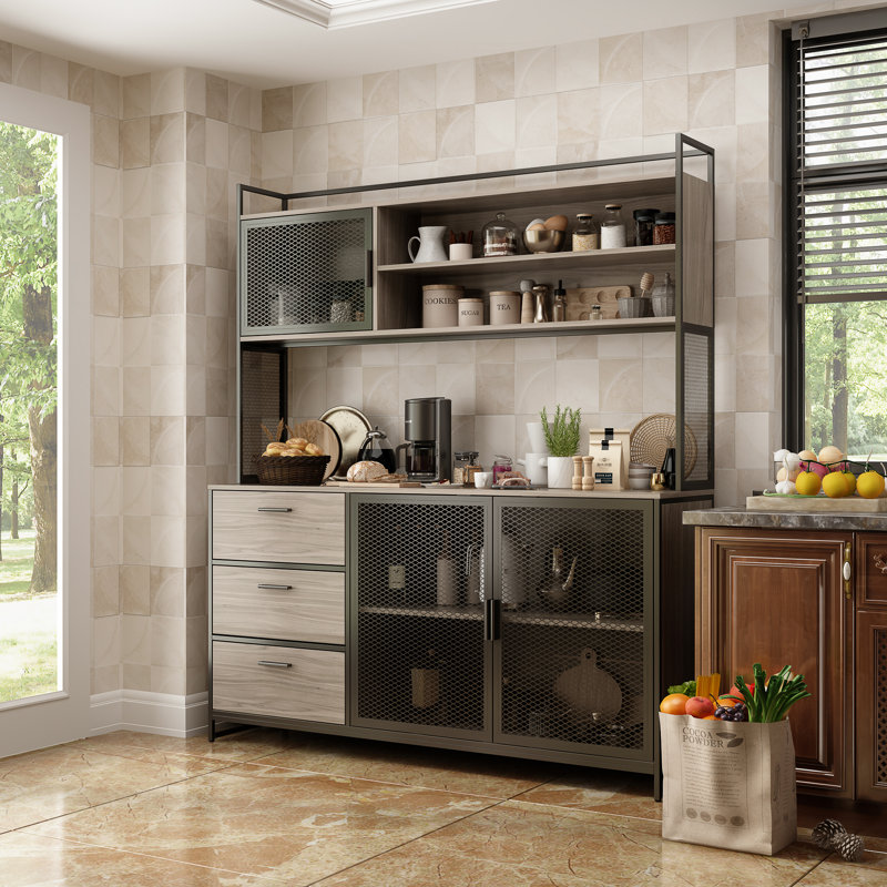 Lackowski 68.5'' Kitchen Pantry, Walnut
